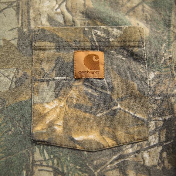 Vintage Carhartt K285 977 Realtree FADED Camo Long Sleeve Pocket Shirt Small - Picture 3 of 11